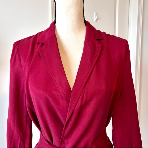 BANANA REPUBLIC Lightweight Longline Belted Open Blazer—SZ. Small - Picture 4 of 11